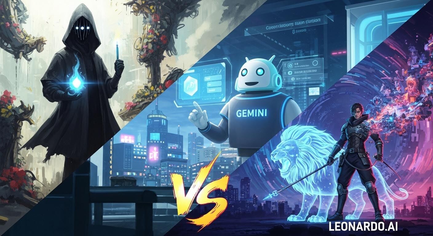 Midjourney Vs Gemini Vs Leonardo 2350d