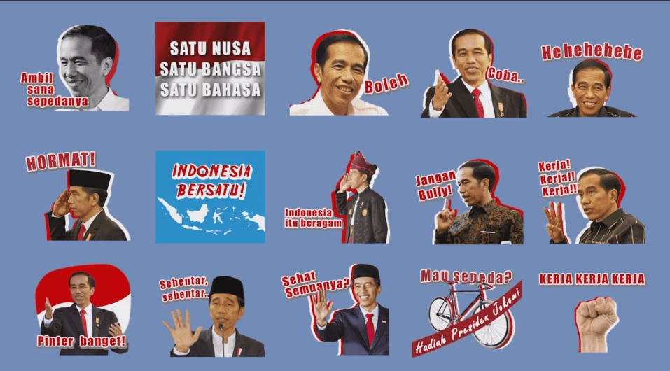 Preview Sticker Presiden Jokowi Karya Jottersf