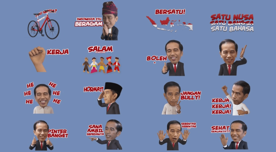 Preview Sticker Presiden Jokowi Karya Segocha