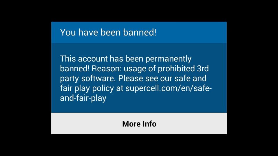 Clash Of Clans Ban Permanen Cheater 2