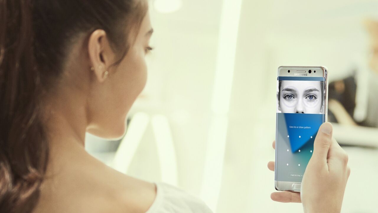 Samsung Galaxy Note 7 Iris Scanner