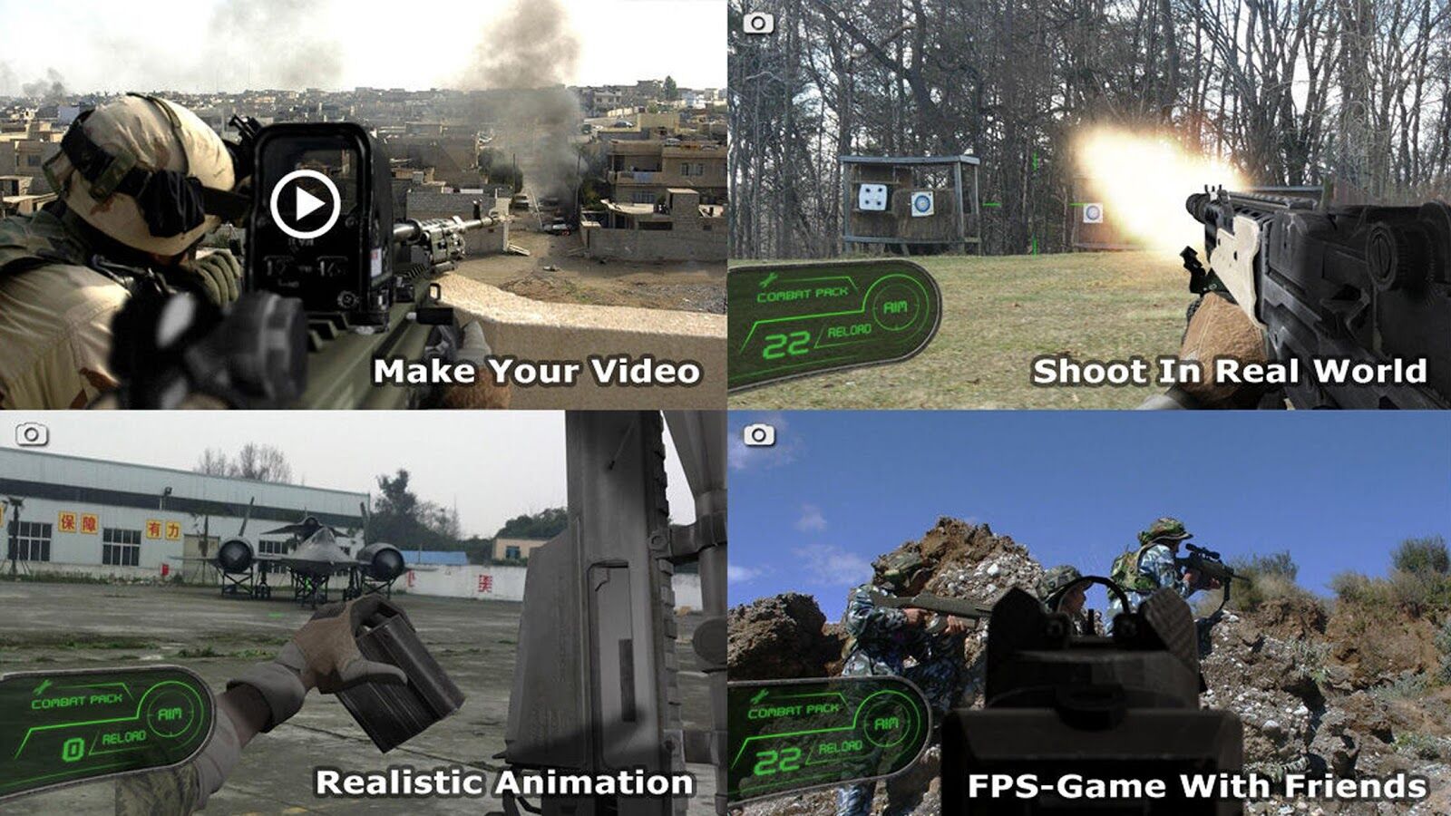 5 Game First Person Shooting (FPS) Augmented Reality