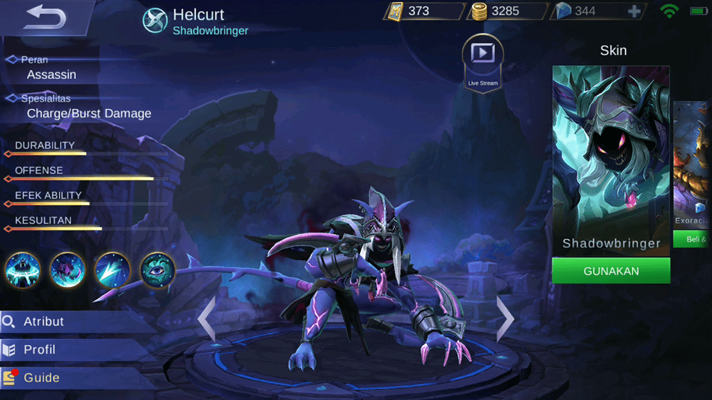 Hero Gear Helcurt Mobile Legends 0ec01