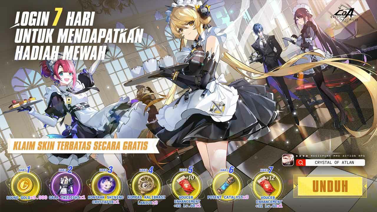 Hadiah Login Crystal Of Atlan 3b308