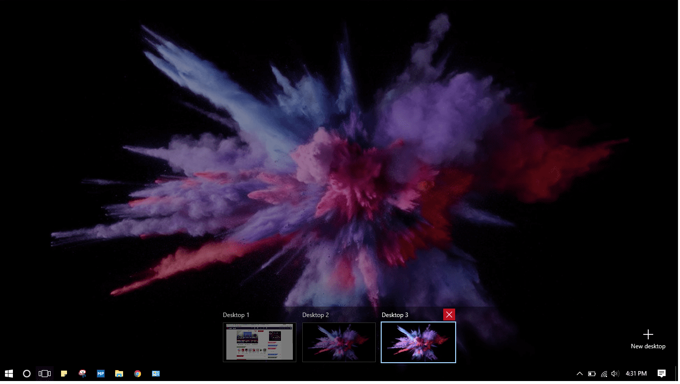 Gunakan Virtual Deskop
