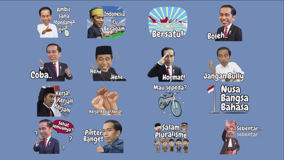 Preview Sticker Presiden Jokowi Karya Edsants