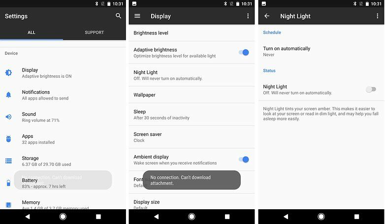 Androidpit Night Mode Android Nougat W782