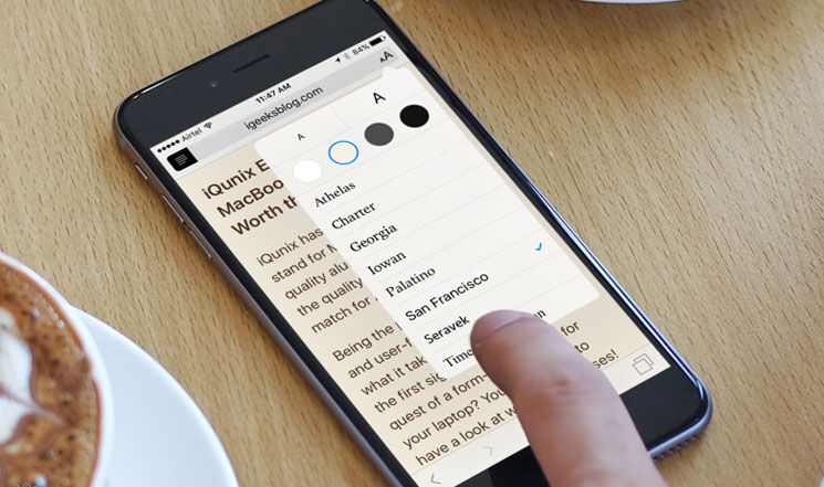 Reader Mode Di Safari