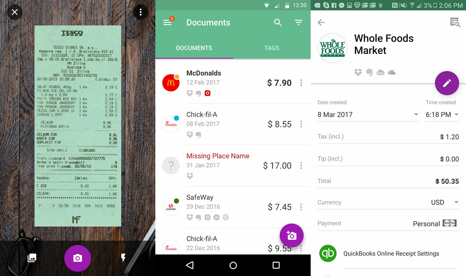 Iqboxy Receipts Expenses