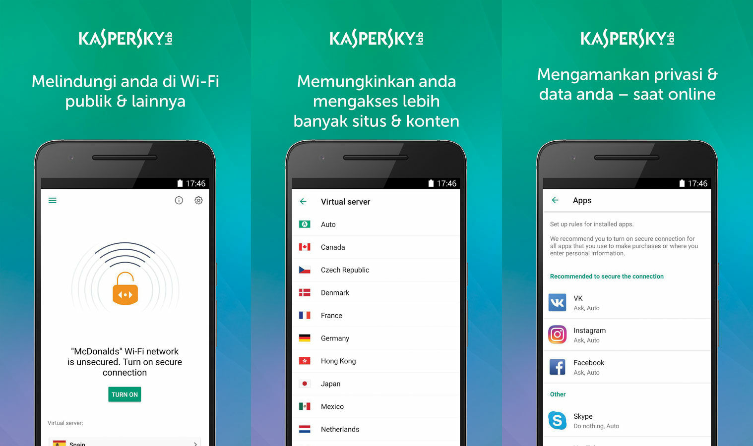 Aplikasi Android Terbaik Kaspersky Vpn