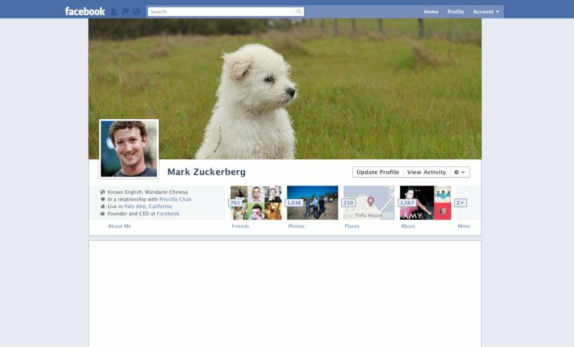 Sejarah Tampilan Facebook Tahun 2011