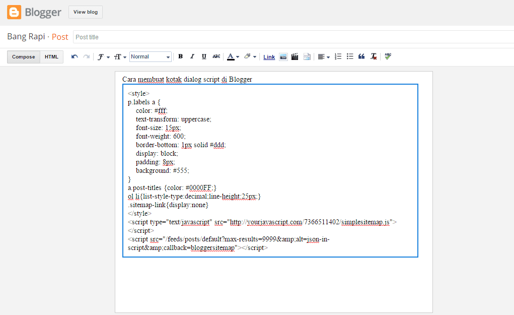 Cara Membuat Dialog Script Blog 5