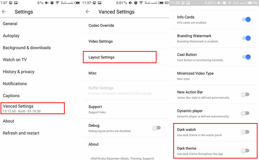 Youtube Venced Setting 5b9d7