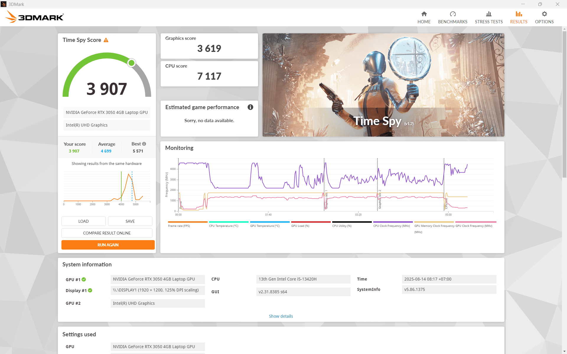 3dmark A5a62