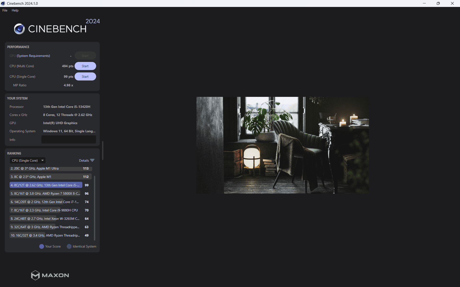 Cinebench 2024 A0127