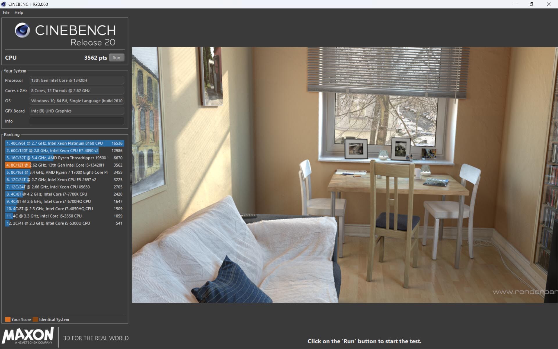 Cinebench R20 49858