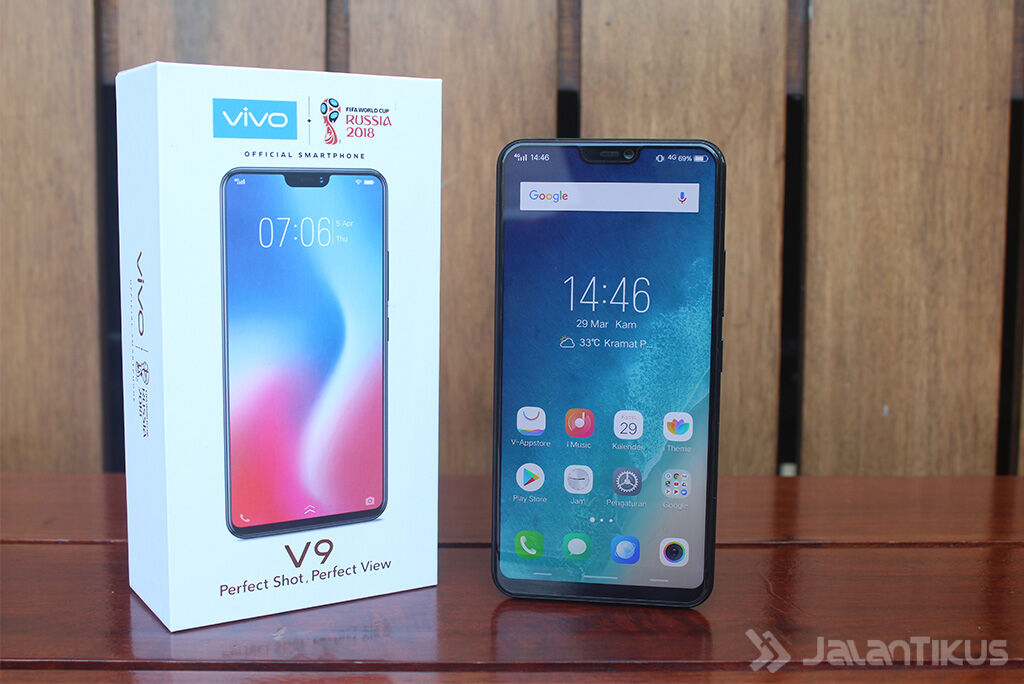 Review Vivo V9 Depan D455e