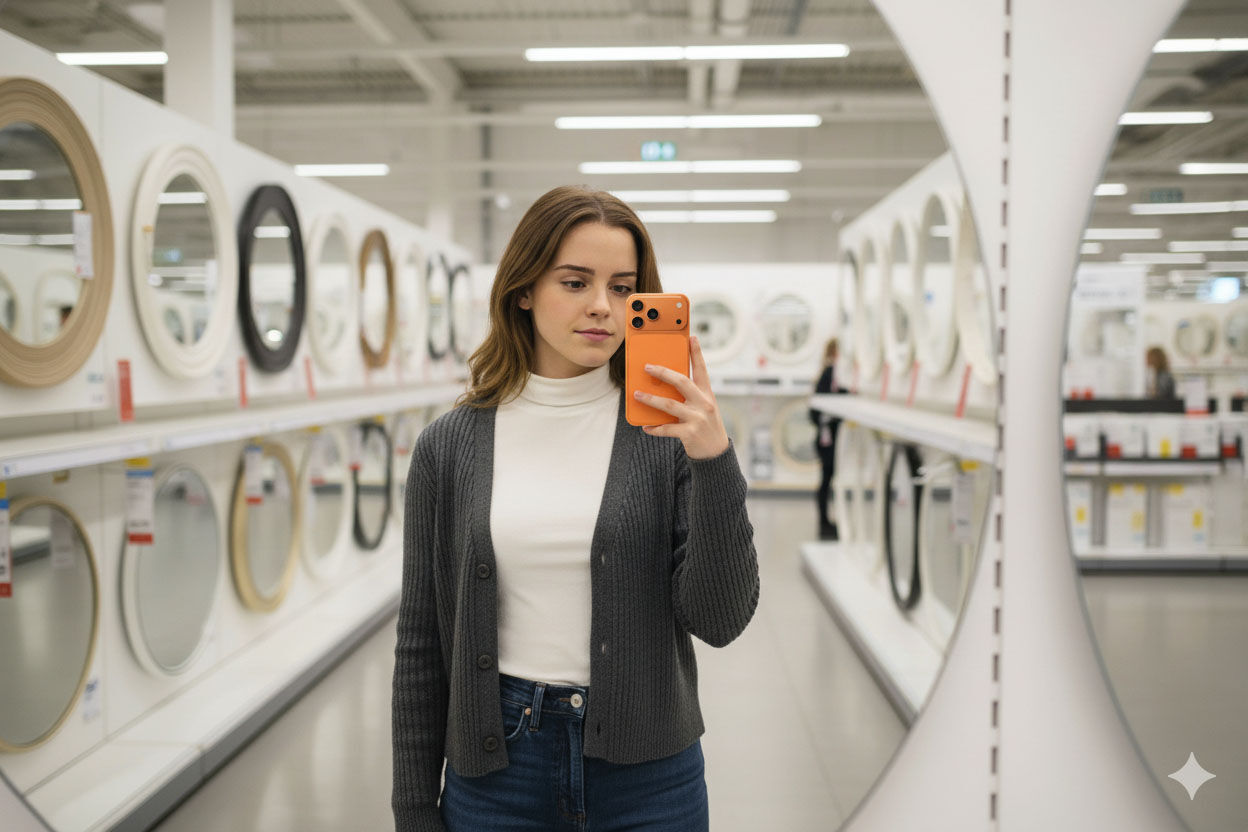 Prompt Gemini Ai Mirror Selfie Iphone 17 Pro Max Emma Watson 58d0c