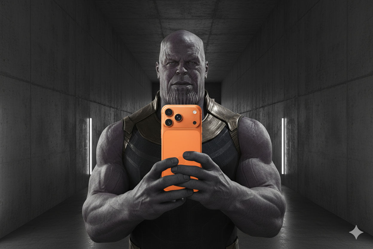 Prompt Gemini Ai Mirror Selfie Iphone 17 Pro Max Thanos 63af5
