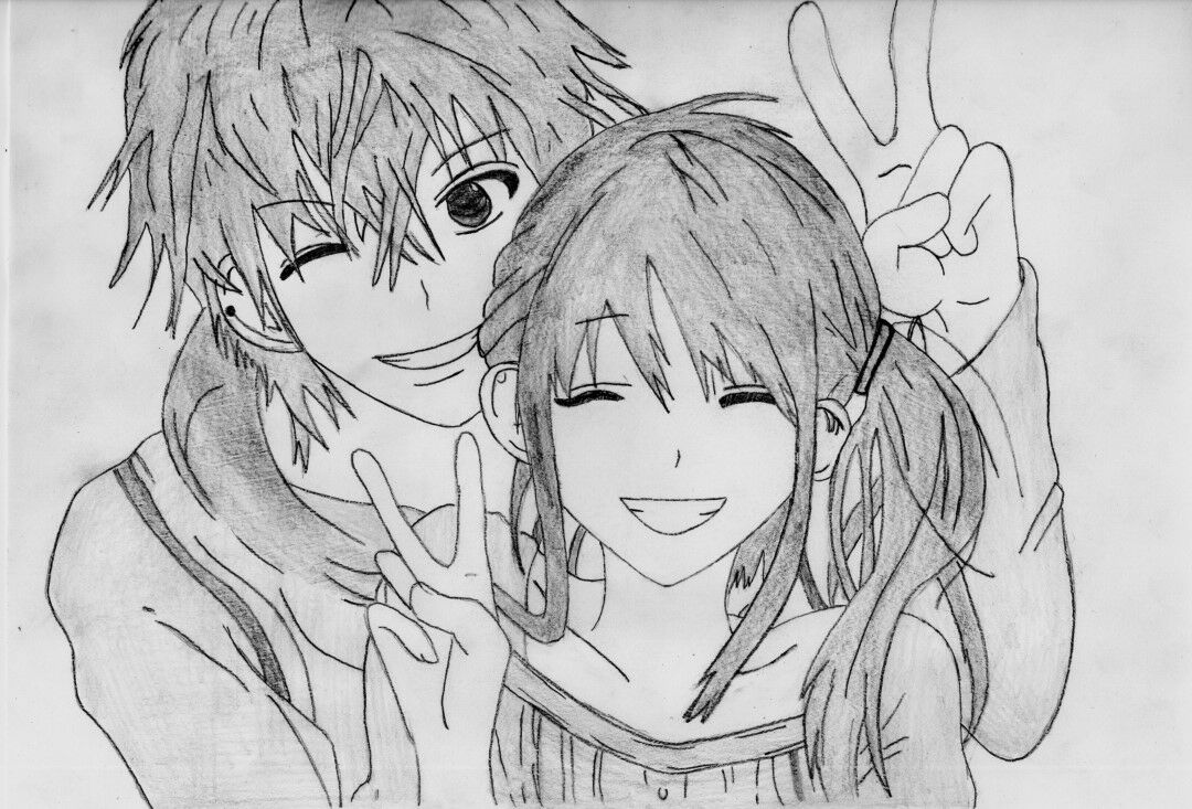 Gambar Anime Romantis Pensil Nusagates