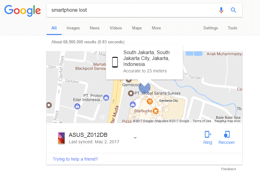 Cara Mencari Smartphone Hilang Di Google 4