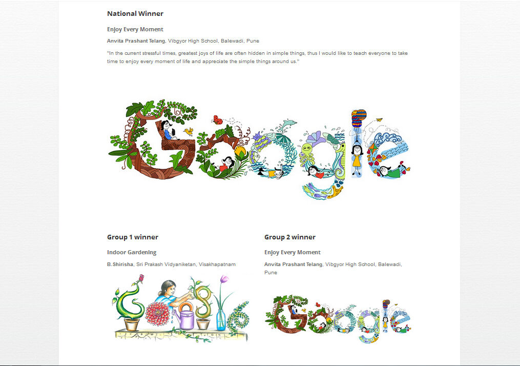 Pemenang Kontes Doogle 4 Google 2016