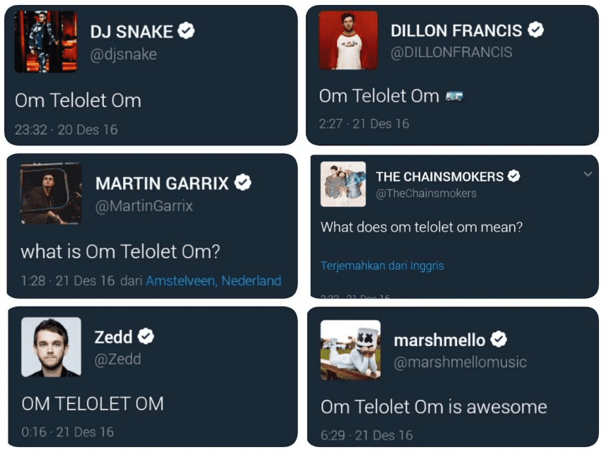 Om Telolet Om Artis Dunia