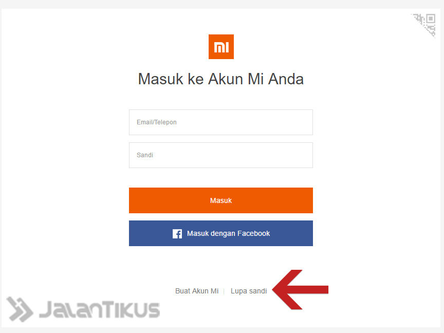 Lupa Password Akun Xiaomi 1