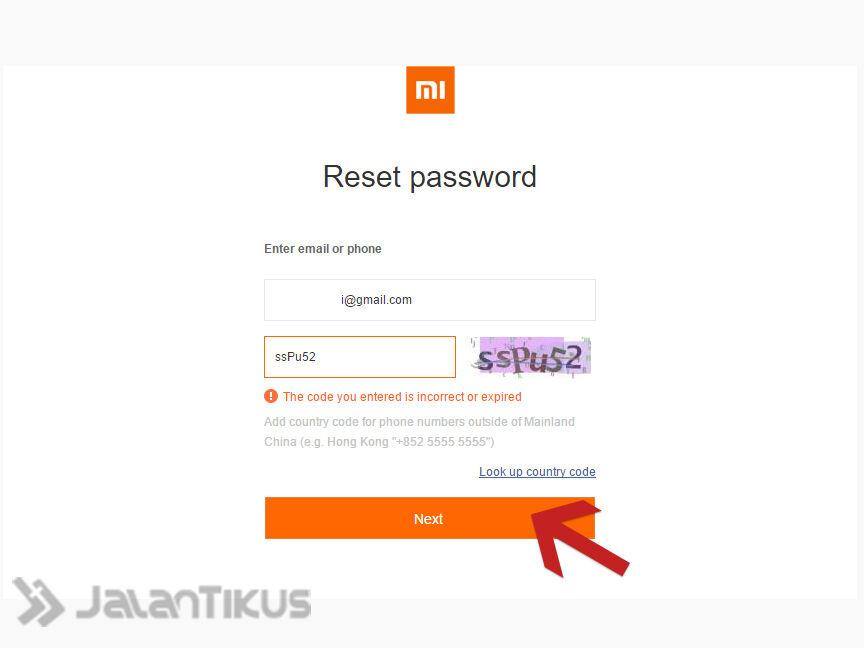 Lupa Password Akun Xiaomi 3