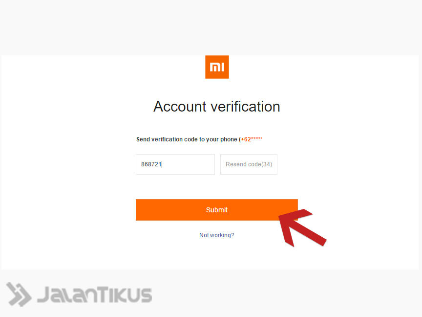 Lupa Password Akun Xiaomi 5