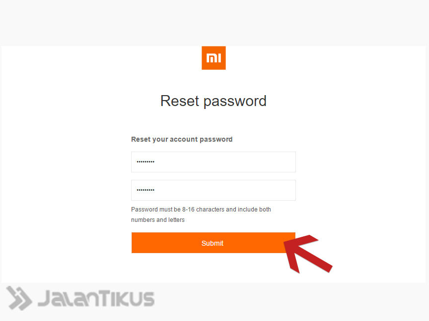 Lupa Password Akun Xiaomi 6