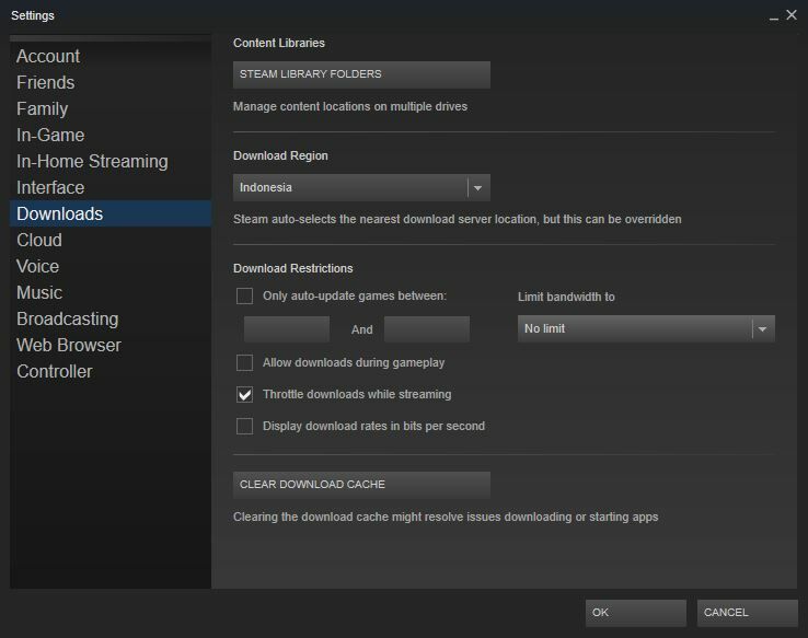 Mempercepat Download Steam 4