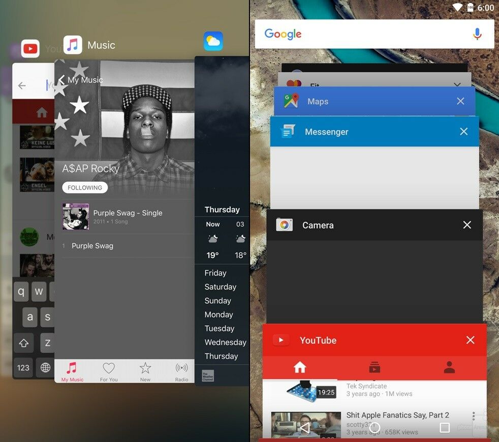 Android Marshmallow Vs Ios 9 7