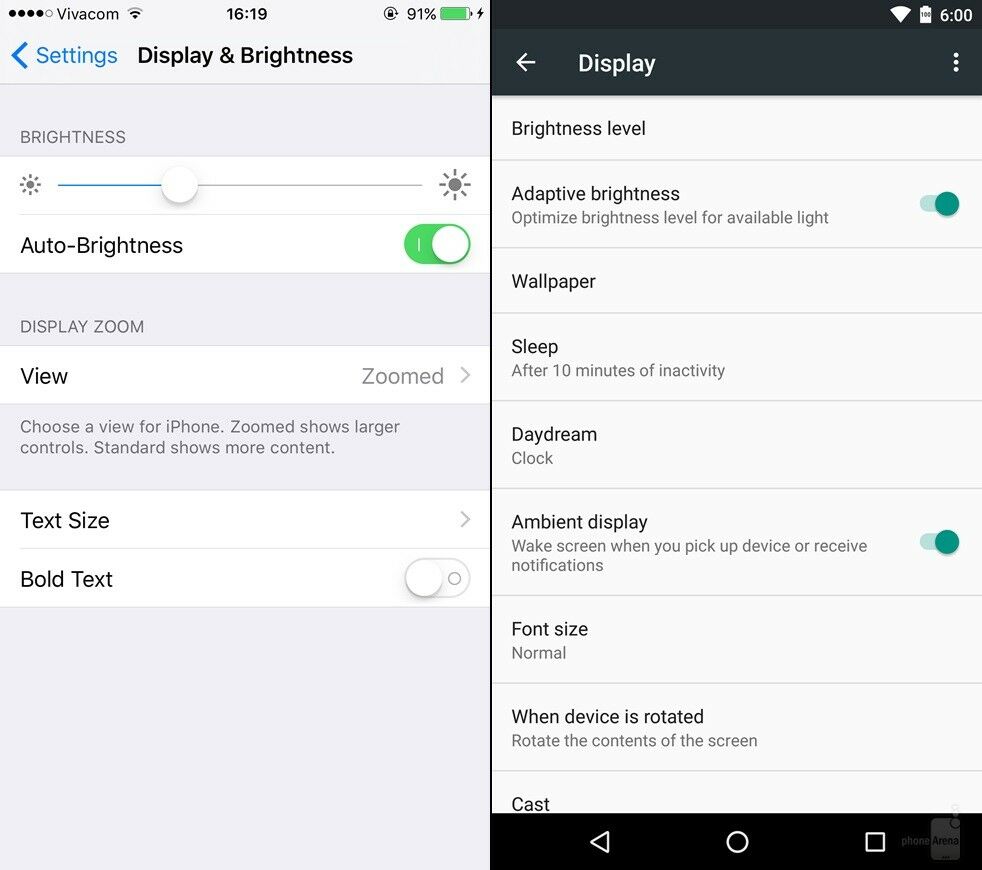Android Marshmallow Vs Ios 9 9