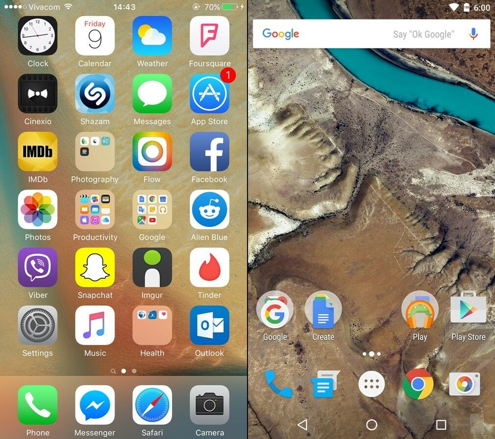 Android Marshmallow Vs Ios 9 2
