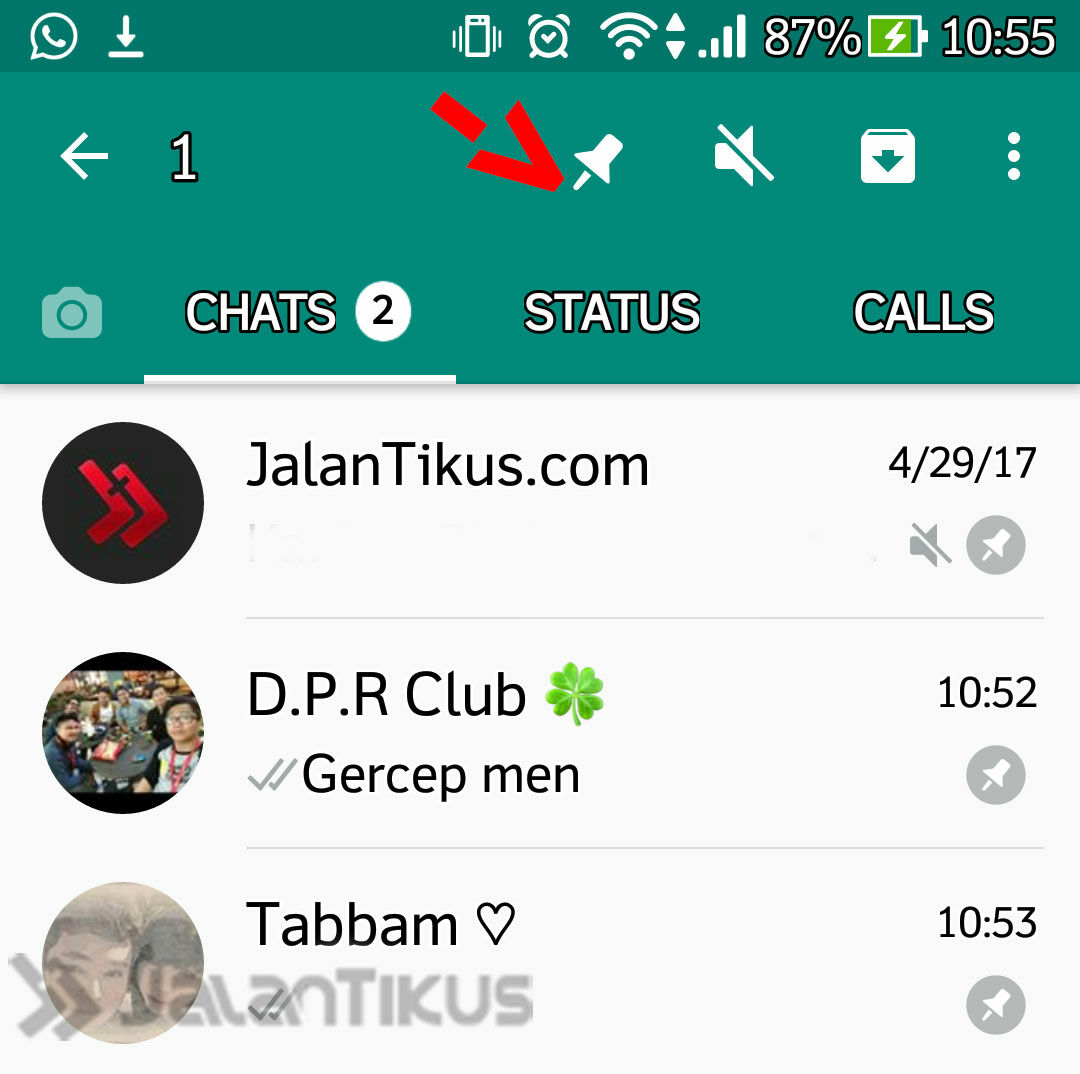 Cara Pin Percakapan Di Whatsapp