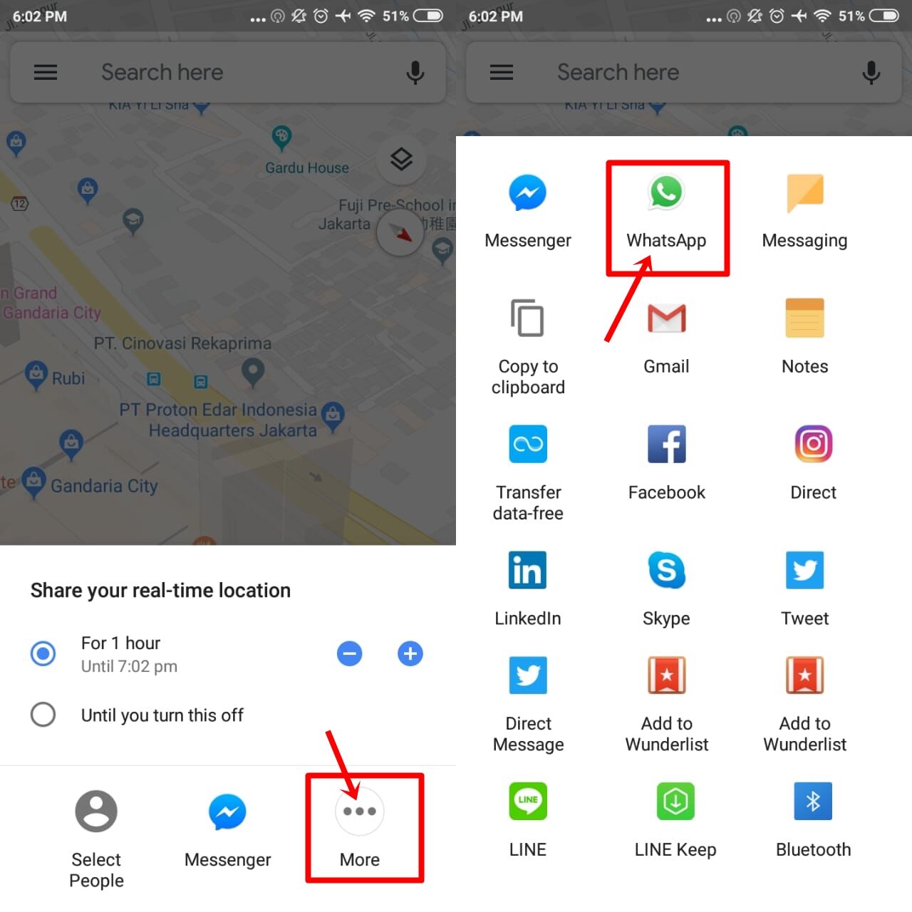 Cara Share Lokasi Google Map Ke Wa 2 546af