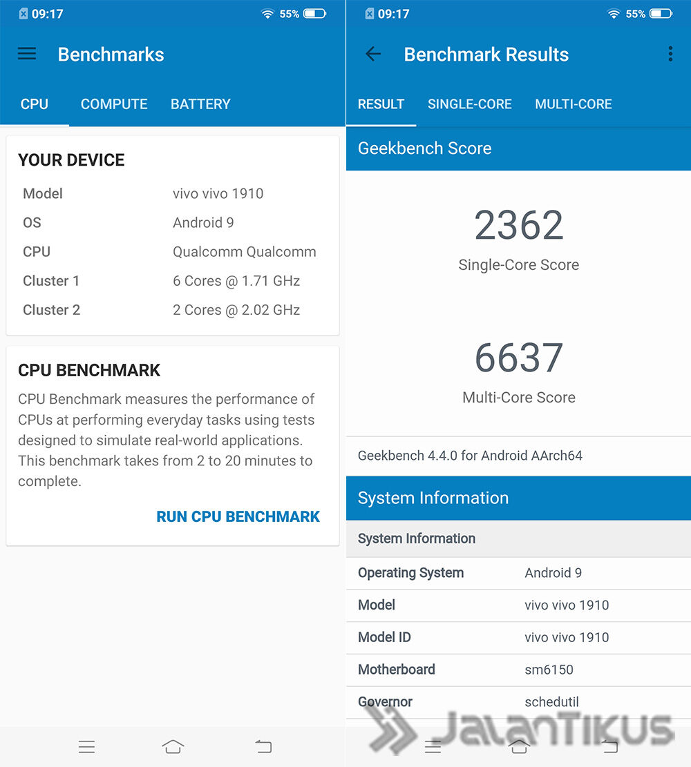 Test Baterai Vivo V17 Pro 02 A117f