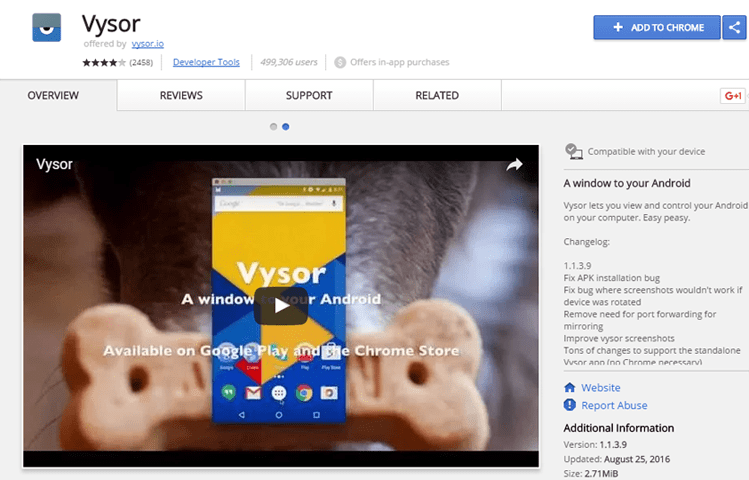 Chrome Vysor
