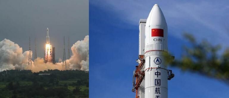 China ke mana jatuh roket Roket China
