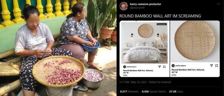  Tampah  Bambu Jadi Dekorasi Rumah Aesthetic di Luar Negeri 