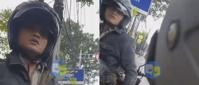 Ditegur Karena Bawa Motor Sambil Merokok Pemotor Ini Malah Ngamuk Sekarang Viral Jalantikus 