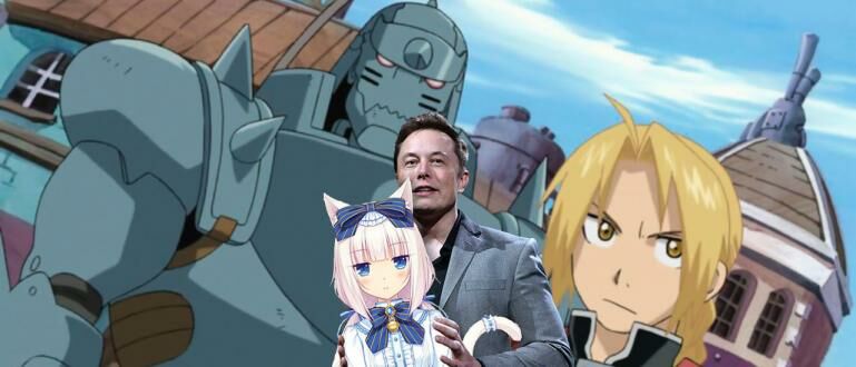 elon musk wearing anime shirt