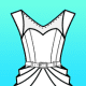 Fashion Design Flat Sketch
