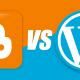 Blogger Vs Wordpress Banner
